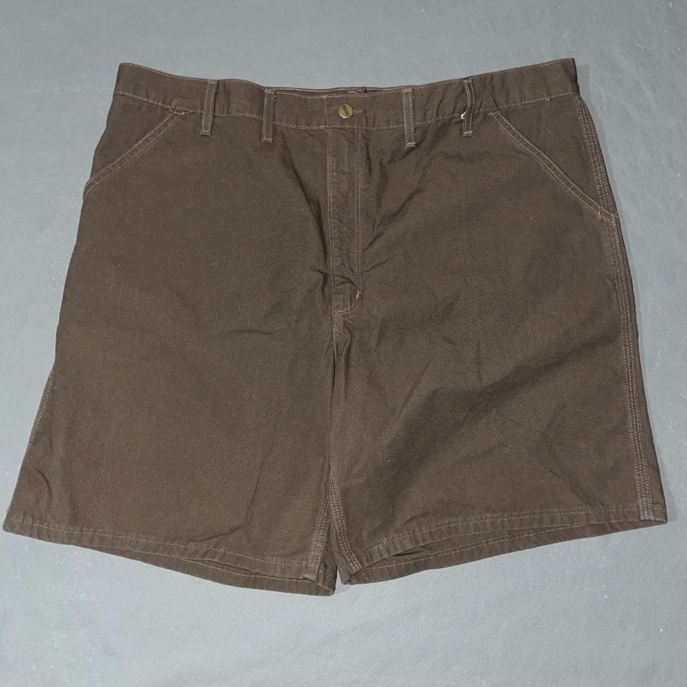 Carhartt Shorts Mens Size 44 Dark Brown Shorts Canvas B125